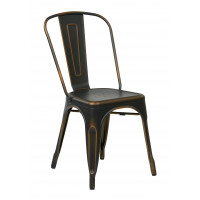 OSP Home Furnishings BRW29A2-AC Bristow Armless Chair,Antique Copper, 2 Pack
